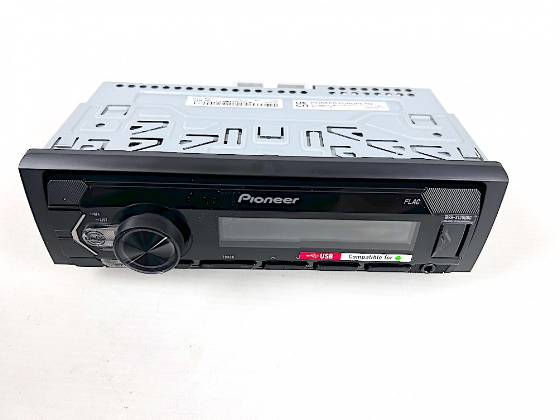 Pioneer MVH-S120UBG Mechless MP3 AM/FM radio with USB and Aux outputs ...